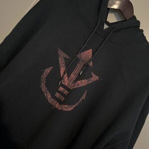 Vegeta Dragonball Black Hoodie, XL